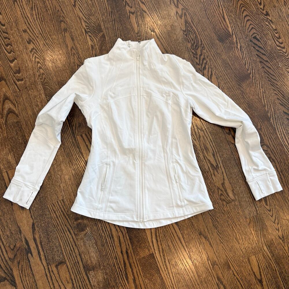 lululemon Define - White Full-Zip Jacket – Size 10